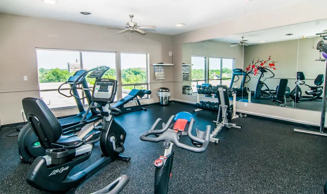 Fitness Center at Riverstone Apartments